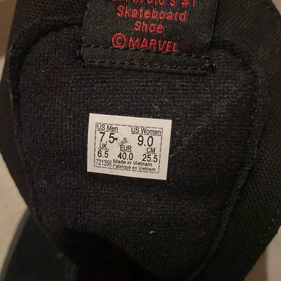 NWT VANS X MARVEL | Black Panther high tops | Men’s 7.5 Women’s 9 - Picture 11 of 11